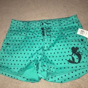 Little mermaid high waste shorts (size 9)